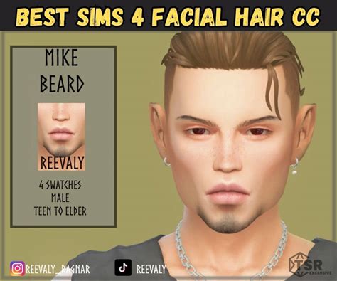 19 Amazing Sims 4 Facial Hair Cc Beards Mustaches Stubble And Goatees