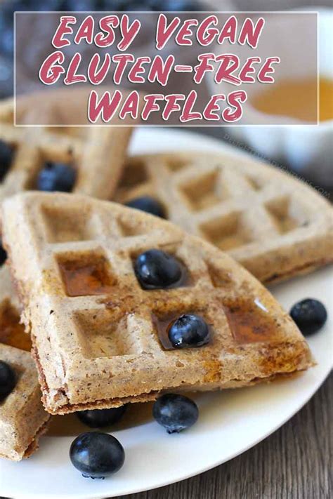 Eggs are the glue that hold most baked goods together. Easy Vegan Gluten Free Waffles - Delightful Adventures