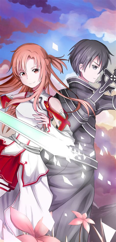 720x1500 Resolution Sword Art Online 4k Asuna Yuuki And Kirito 720x1500