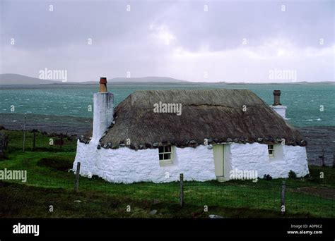Outer Hebrides Island Of North Uist Scotland Uk Traditional Croft