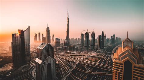 Download 2048x1152 Wallpaper Dubai Skyline Cityscape Skyscrapers