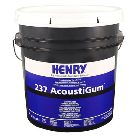 Henry 237 4 Gal Acoustical Ceiling Tile Adhesive 12017 The Home Depot