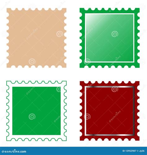 Square Postage Stamp Template