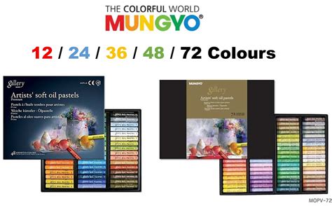 Mungyo Gallery Soft Oil Pastels Set Of 48 Assorted Colors By Mungyo
