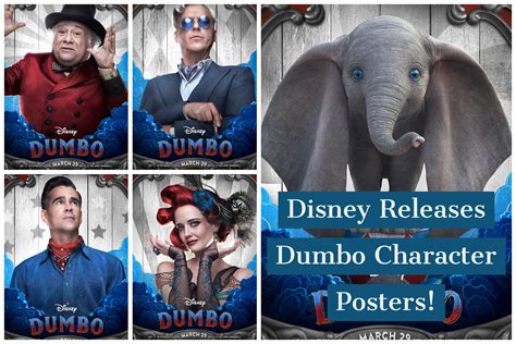 Disney Releases Live Action Dumbo Character Posters