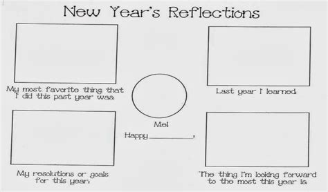 New Year Reflections Classroom Freebies