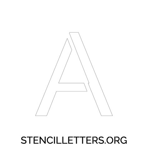 3 Inch Free Printable Individual 23 Elegant Uppercase Letter Stencils Stencil Letters Org