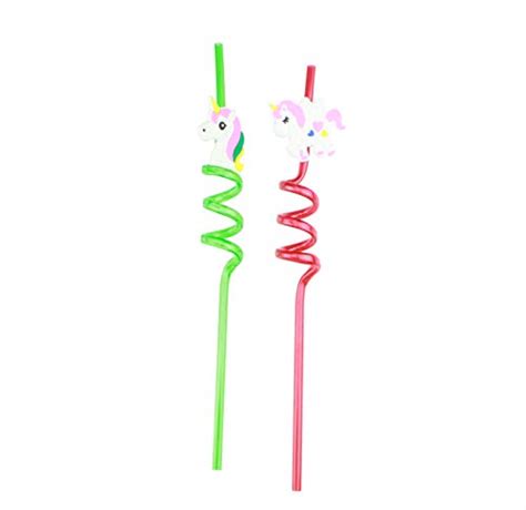 24 value pack of fun unicorn straws multiple designs full unicorns unicorn stickers and