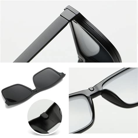 new 5 in 1 tr 90 polarized magnetic glasses clip on magnetic len chile shop
