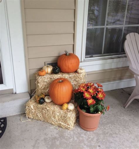 Simple Autumn Landscaping Ideas Outside Fall Decorations Fall Front