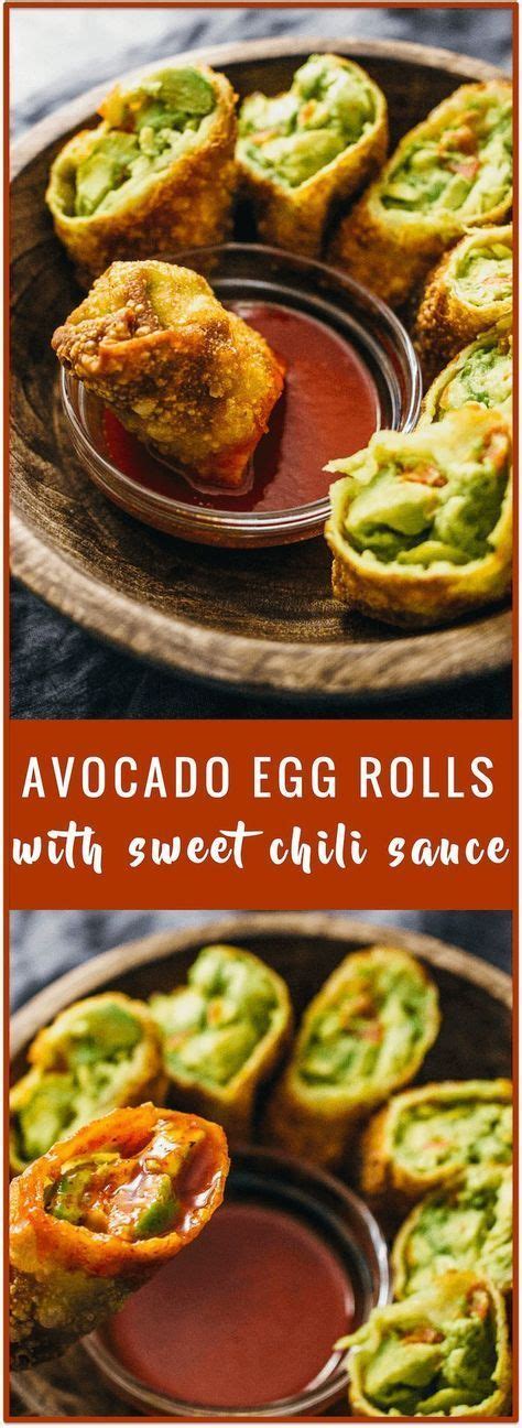 Spoon 1/12 of the filling step 6: Avocado egg rolls with sweet chili sauce recipe - These ...