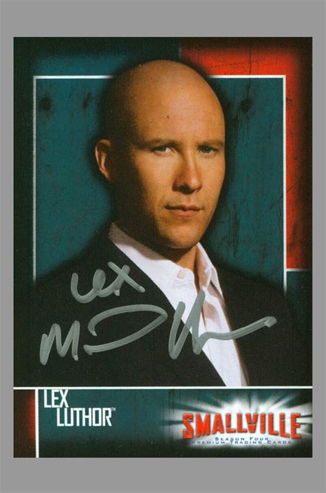 Michael Rosenbaum Signed Smallville Card Lex Luthor