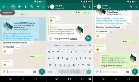 Citar mensajes en WhatsApp ya es posible descubre cómo hacerlo en tu