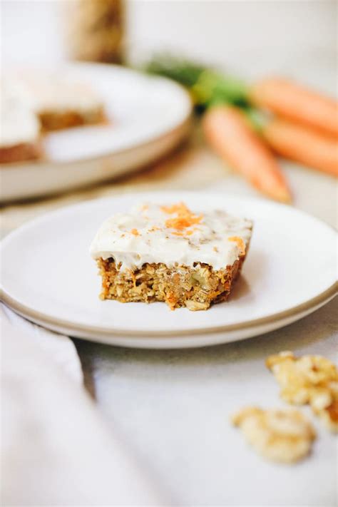 Preheat oven to 350 degrees f. Carrot Cake Baked Oatmeal Bars - The Healthy Maven