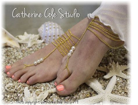 Grecian Goddess In Gold Bf16 Barefoot Sandals Bare Foot Sandals