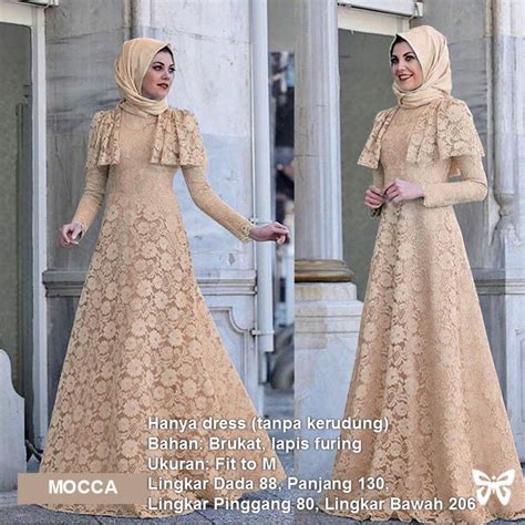 Model baju gamis brokat saat ini banyak dicari para muslimah. 21+ Gambar Baju Gamis Trend 2021, Inspirasi Terkini!