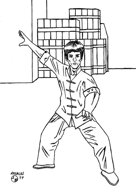 Born a sickly child, he was named li jun fan a female name by his mother to ward off evil spirits. Bruce Lee Coloring Pages : Bruce Lee coloring page ...