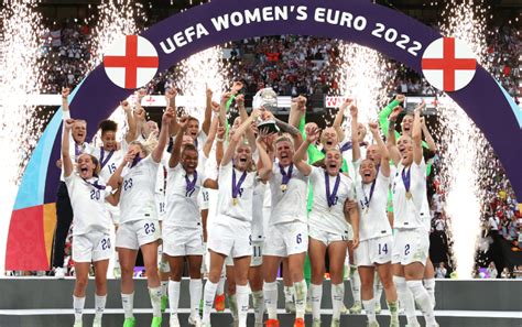 england wins its first major women s football championship after securing euro 2022 title