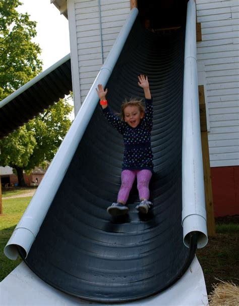 See more ideas about backyard, outdoor kids, gardening for kids. Cheap Slide Idea | diy | Diy playground, Backyard ...