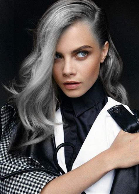 Coloration Grise Comment Adopter La Couleur Cheveux Gris Tendance 2019