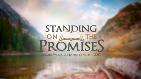 Standing On The Promises Of God Gods Promises God Promise