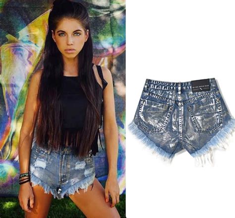Womens Shorts Womens Rivets With Holes In Loose Denim Short Jeans
