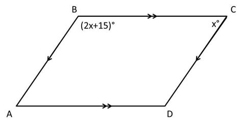 Solve for x. (parallelogram) - Brainly.com