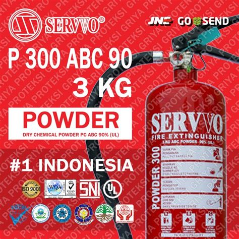 Jual SERVVO 3KG P 300 ABC 90 Dry Chemical Powder Fire Extinguisher