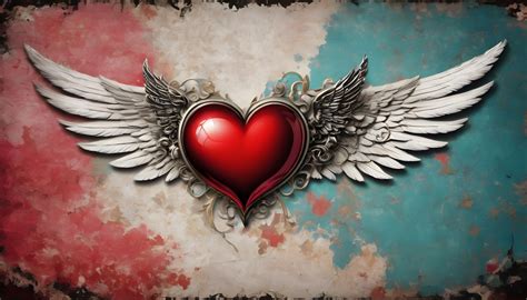 Heart With Wings Valentines Day Free Stock Photo Public Domain Pictures