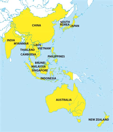 The map shows japan and neighboring countries with international borders, the national capital tokyo, major about continents africa the americas asia europe oceania/australia. Asia-Pacific countries poised to start free-trade talks | Asia Pacific Greens