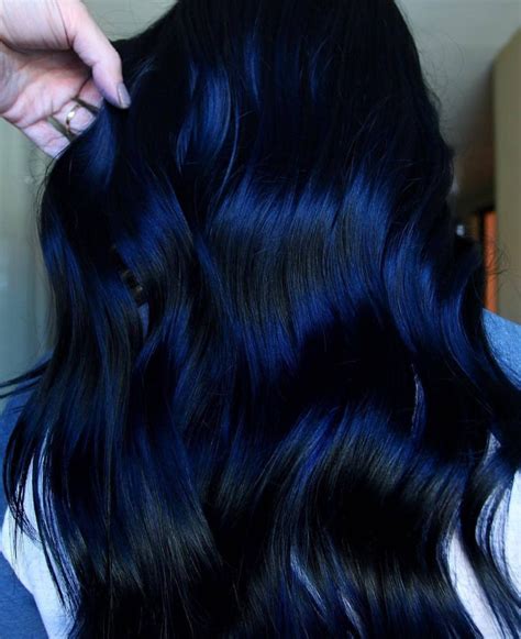 Dark Blue Beautiful Hair Color Cool Hair Color Curly Hair Styles Natural Hair Styles Pelo