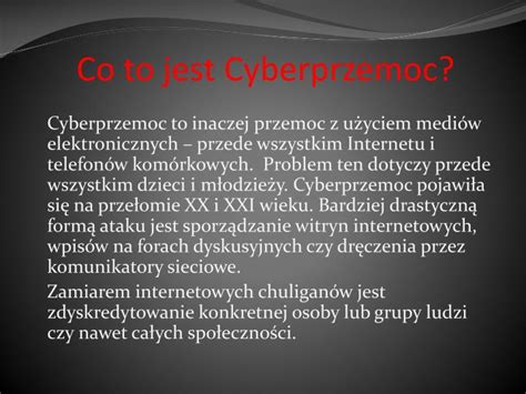 Ppt Cyberprzemocy Powerpoint Presentation Id