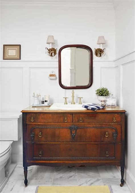Showing results for dresser style bathroom vanity. Bathroom Inspiration: Using a Dresser as a Vanity - Making ...