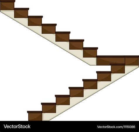 A Staircase Royalty Free Vector Image Vectorstock