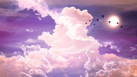 Pink And Purple Aesthetic Sky 1920x1080 Wallpapers Wallpaper Cave