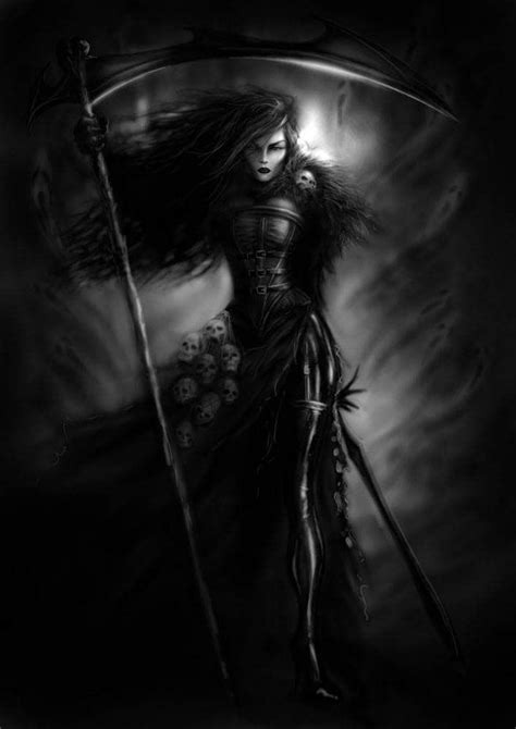 Artsy Fantasy Grim Reaper Woman Grim Reaper Black Reaper
