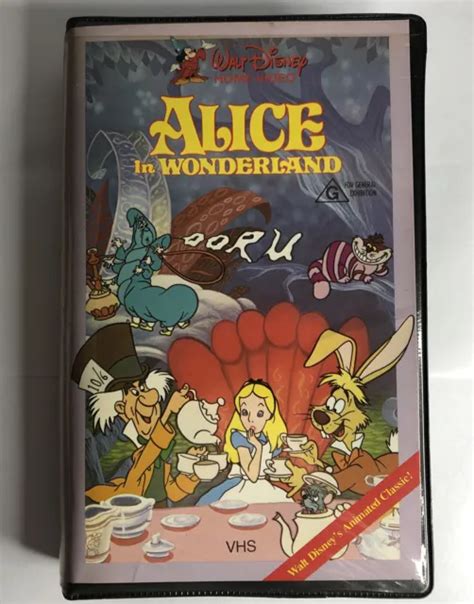 DISNEY ALICE IN Wonderland VHS Video Tape Walt Disney Classic Vintage