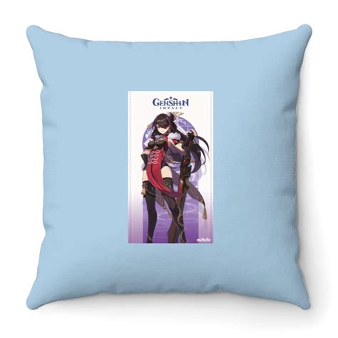 Genshin Impact Beidou Throw Pillows Sold By Gaigedhanson Sku 84398893