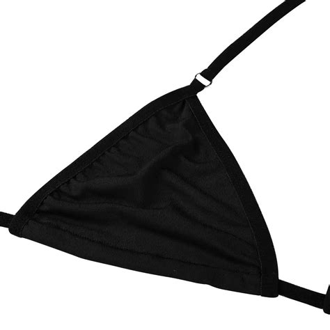 Tiaobug Women Sexy Lingerie Set Halter Mini Micro Bikini Bra Tops With G Strings Thong Briefs