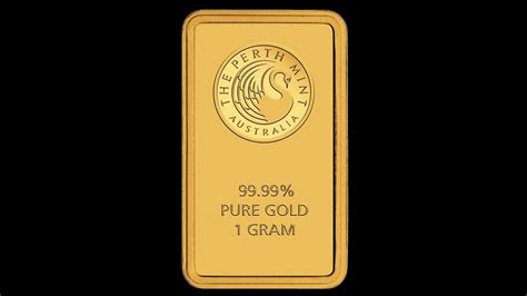 Bullion List Browse Gold Bars 1g Perth Mint Gold Bar Certicard