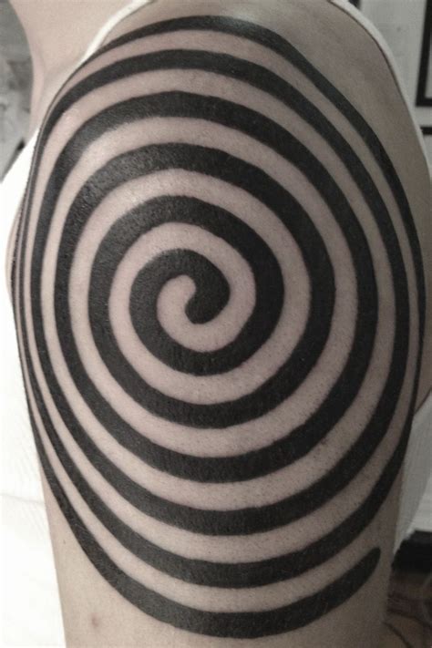 Black Spiral Tattoo Spiral Tattoos Tattoos Tatting