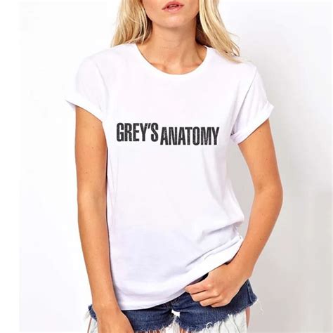 Greys Anatomy T Shirt Women Men Summer Tops Print T Shirt Funny Top Tee Hipster Female Tshirt In