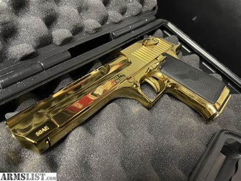 Armslist For Sale Magnum Research Desert Eagle Gold 50 Cal 50 Ae