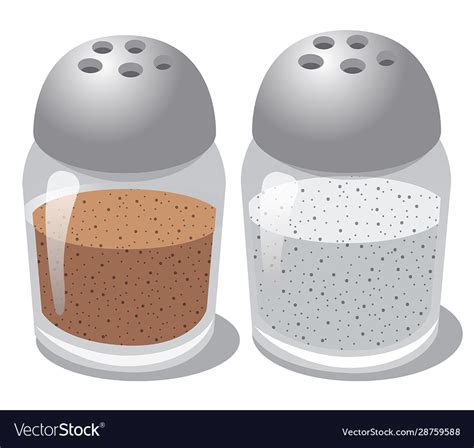 Salt And Pepper Royalty Free Vector Image Vectorstock