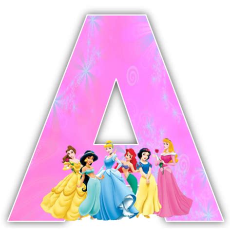 Creative Printables Home Cumplea Os De Princesa Disney Printable Alphabet