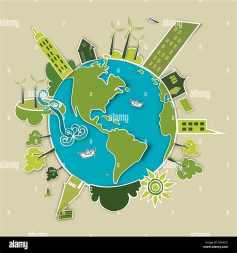 Gehen Sie Grüne Konzept Welt Nachhaltige Entwicklung Mit Umweltschutz