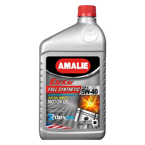 Amalie Oil 160 65796 56 Elixir Sae 5w 40 Full Synthetic Dexos2