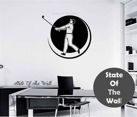 Golf Wall Decal Tsticker Art Decor Bedroom Design Mural Sports Etsy