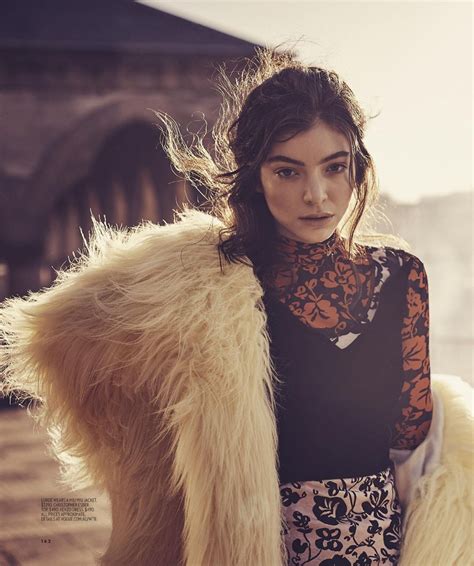 Lyrics, quotes, song names, etc. LORDE for Vogue Magazine, Australia October 2017 - HawtCelebs