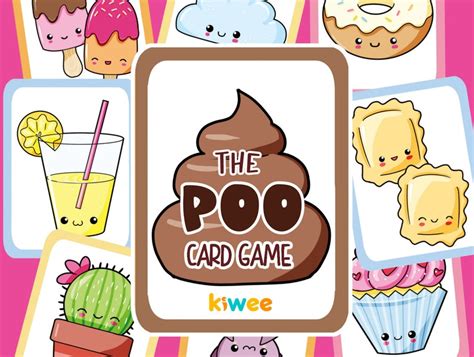 Printable Poo Cards Game Printable Poo Board Game For Kids Kawaii Cards